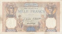 France 1000 Francs Ceres and Mercury - 02-04-1931 - Serial D.1296