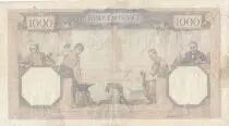 France 1000 Francs Ceres and Mercury - 02-04-1931 - Serial D.1296