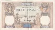 France 1000 Francs Ceres and Mercury - 02-04-1931 - Serial D.1296