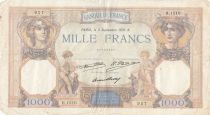 France 1000 Francs Ceres and Mercury - 03-09-1931 - Serial H.1510