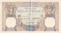 France 1000 Francs Ceres and Mercury - 04/08/1932 - Serial L.2056