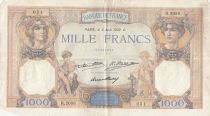 France 1000 Francs Ceres and Mercury - 04-08-1932 - Serial R.2056