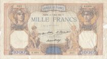 France 1000 Francs Ceres and Mercury - 05-03-1931 - Serial A.1231