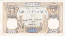 France 1000 Francs Ceres and Mercury - 05/03/1931 Serial L1226