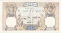 France 1000 Francs Ceres and Mercury - 05/03/1931 Serial L1226