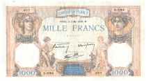 France 1000 Francs Ceres and Mercury - 05-05-1938 Serial D.3264 - VF