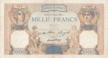 France 1000 Francs Ceres and Mercury - 06-08-1936 - Serial Y.2541