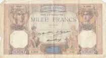France 1000 Francs Ceres and Mercury - 06-11-1930 - Serial A.1055