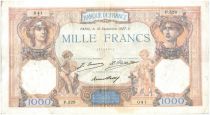 France 1000 Francs Ceres and Mercury - 10/09/1927 Serial P528