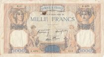 France 1000 Francs Ceres and Mercury - 13-10-1938 - Serial K.4076