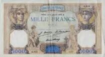 France 1000 Francs Ceres and Mercury - 14-01-1930 Serial Q.812 - VF