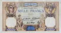 France 1000 Francs Ceres and Mercury - 15-01-1930 Serial G.815 - VF