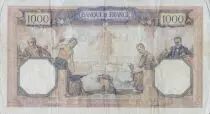 France 1000 Francs Ceres and Mercury - 15-01-1930 Serial G.815 - VF