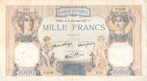 France 1000 Francs Ceres and Mercury - 16-12-1937 Serial P.3130 - F+