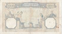France 1000 Francs Ceres and Mercury - 17-09-1936 - Serial O.2590