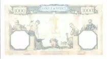 France 1000 Francs Ceres and Mercury - 1937 - AU