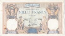 France 1000 Francs Ceres and Mercury - 20-06-1940 - Série E.10213