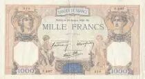 France 1000 Francs Ceres and Mercury - 20-10-1938 - Serial V.4287