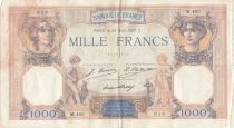 France 1000 Francs Ceres and Mercury - 24-08-1927 - Serial M.483