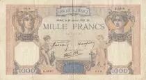 France 1000 Francs Ceres and Mercury - 26-01-1939 - Serial Q.5910