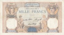 France 1000 Francs Ceres and Mercury - 29-04-1937 - Serial H.2828