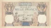 France 1000 Francs Ceres and Mercury - 30-03-1939 - Serial M.6855