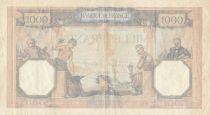 France 1000 Francs Ceres and Mercury - 30-03-1939 - Serial M.6855