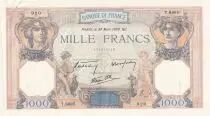 France 1000 Francs Ceres and Mercury - 30-03-1939 - Serial T.6865