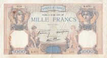 France 1000 Francs Ceres and Mercury - 30-05-1940 - Serial M.9771