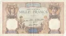 France 1000 Francs Ceres and Mercury - 30-06-1932 - Serial Y.1996