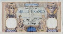France 1000 Francs Cérès et Mercure - 14-01-1930 Série Q.812 - TTB