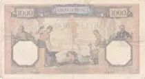 France 1000 Francs C&eacute;r&egrave;s et Mercure - 30-03-1939 - S&eacute;rie Q.6612