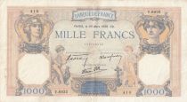 France 1000 Francs Cérès et Mercure - 30-03-1939 - Série V.6832