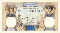 France 1000 Francs C&eacute;r&egrave;s et Mercure - ann&eacute;es vari&eacute;es (1937-1940)