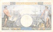 France 1000 Francs Commerce and Industry - 19-12-1940 Serial D.1335 - VF+
