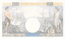 France 1000 Francs Commerce and Industry - 19-12-1940 Serial O.986 - VF+