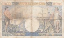 France 1000 Francs Commerce and Industry - 24-10-1940 - Serial V.341