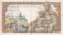 France 1000 Francs Déesse Déméter - 05.11.1942 - Série X.1736