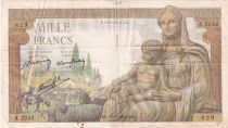 France 1000 Francs Déesse Déméter - 10-12-1942 - Série A.2242