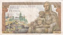 France 1000 Francs Déesse Déméter - 24-09-1942 - Série D.1419