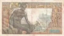 France 1000 Francs Goddess Demeter  - 11-02-1943 - Serial R.3904