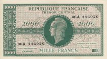 France 1000 Francs Marian - 1945 Letter A - Serial 06 A 446020