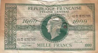 France 1000 Francs Marianne - 1945 - Lettre D - VF.13.01