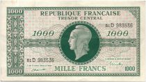 France 1000 Francs Marianne - 1945 Lettre D - Série 69 D