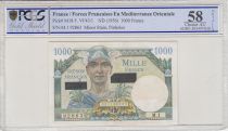 France 1000 Francs Mercure - Suez - 1956 Série M.1 - PCGS AU 58
