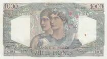 France 1000 Francs Minerva and Hercules - 01-09-1949 - Serial C.584