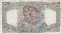 France 1000 Francs Minerva and Hercules - 01-09-1949 - Serial Z.584