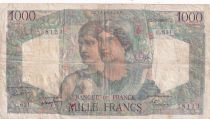 France 1000 Francs Minerva and Hercules - 02-03-1950 - Serial C.631 - F.41.31
