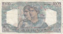France 1000 Francs Minerva and Hercules - 03-10-1946 - Serial Q.360