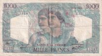 France 1000 Francs Minerva and Hercules - 06-12-1945 - Serial Z.151 - F.41.09